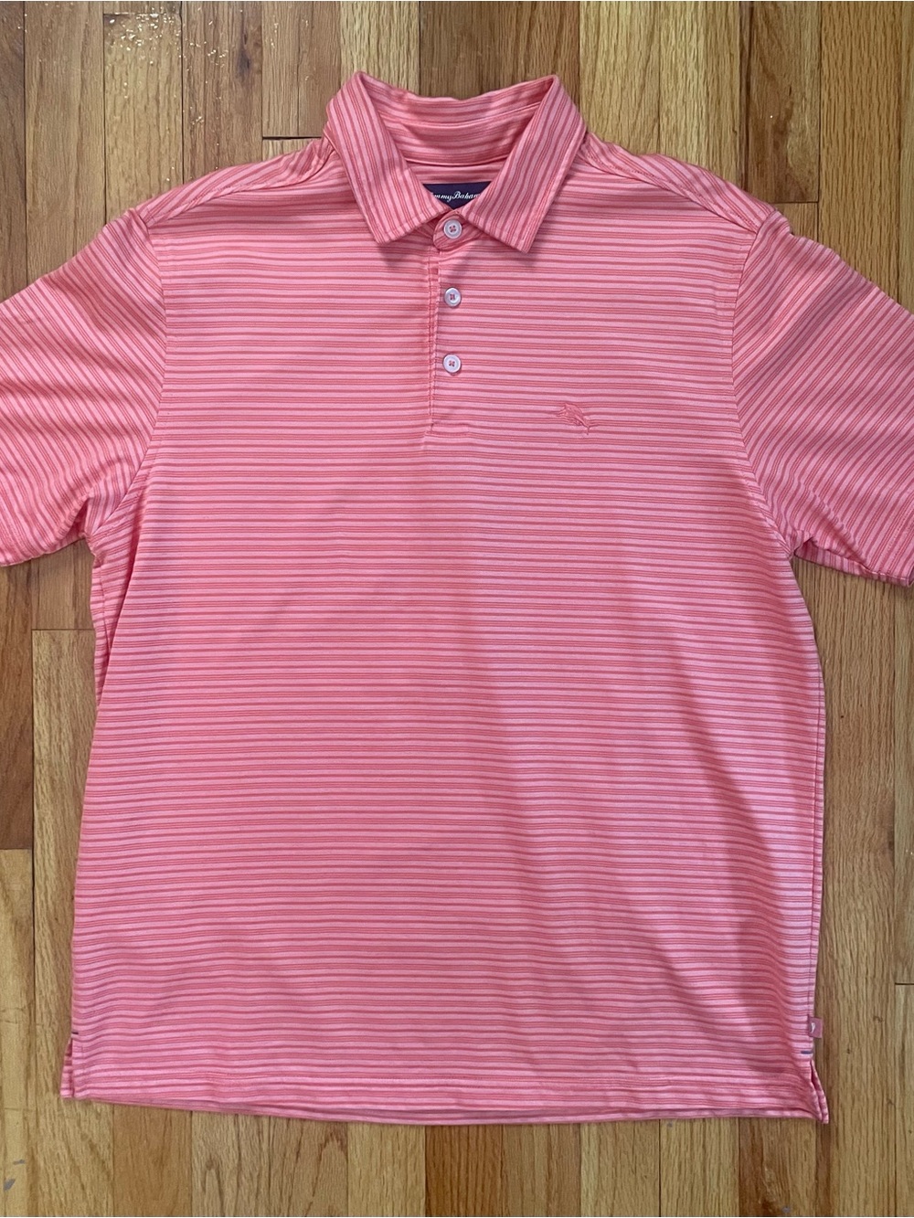 Tommy Bahama Striped Short Sleeve Polo Shirt Men’s M Resortwear Business Casual